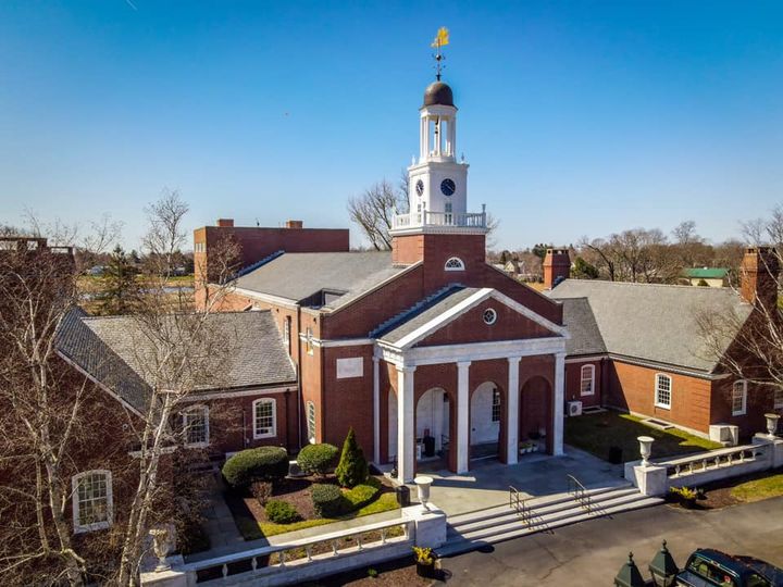 town hall drone view